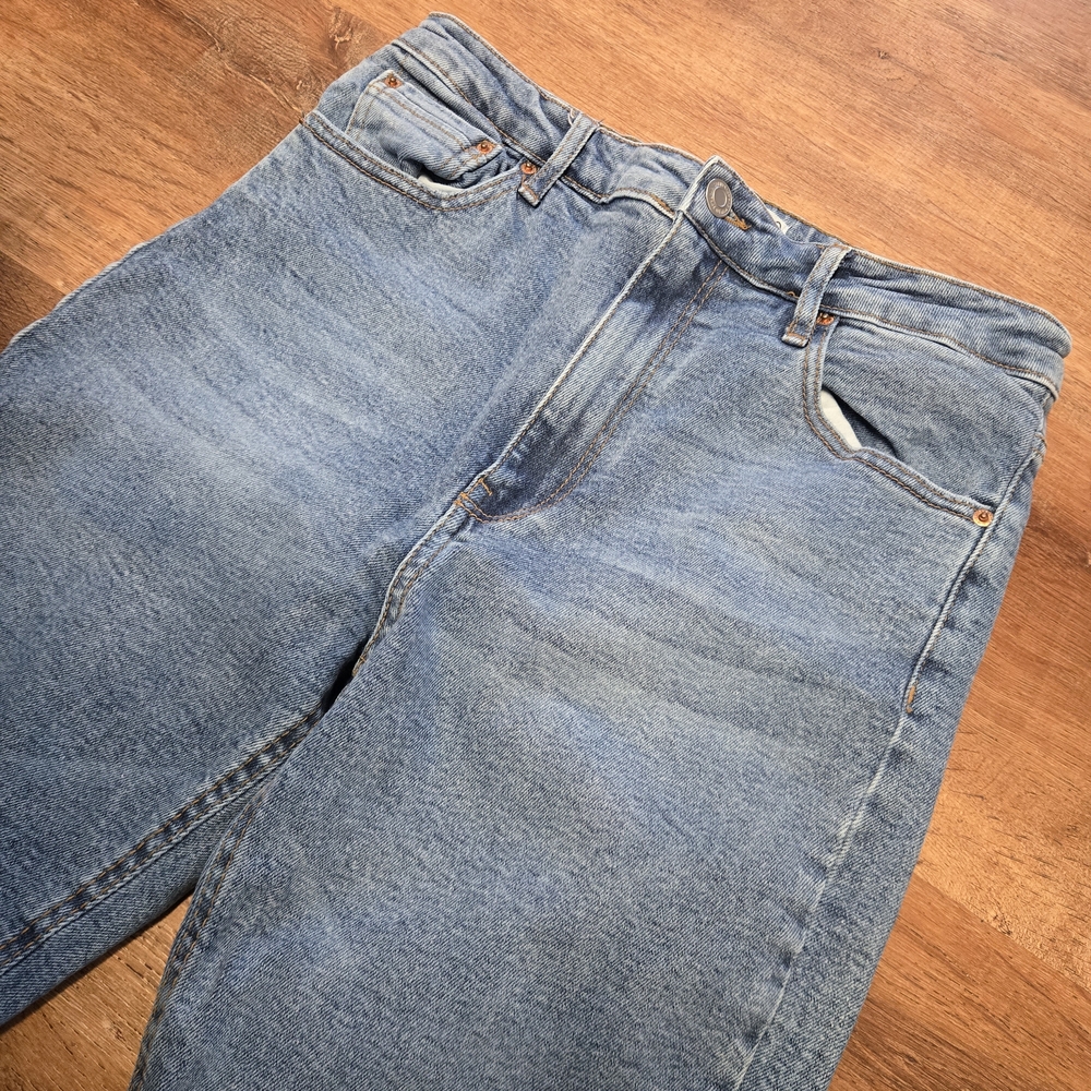 Stradivarius Classic Blue Boot Cut Jeans High Rise Size 8 40 - Picture 2 of 8